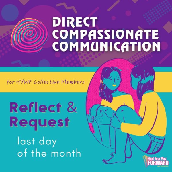 Direct Compassionate Communication: Monthly Reflect & Request (last day of the month)